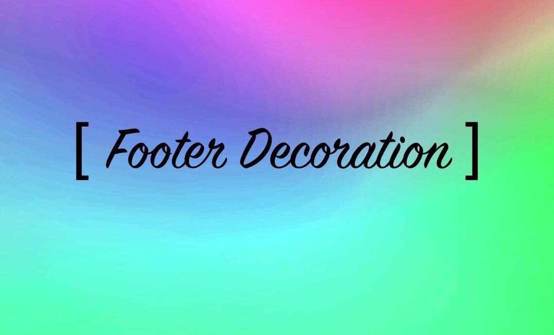 Footer Decoration